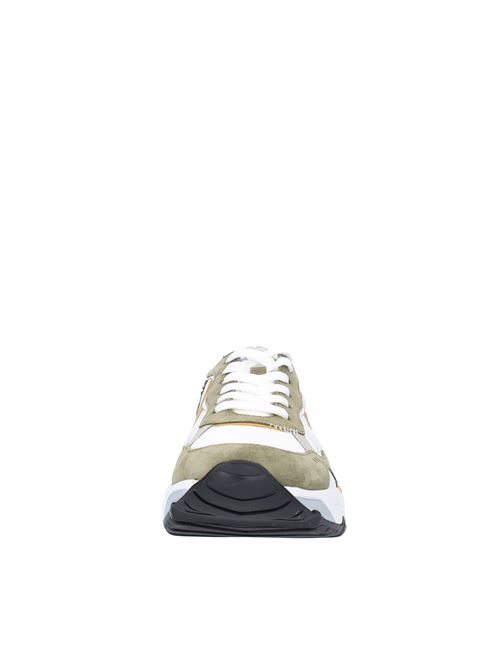 Sneakers in pelle e tessuto VOILE BLANCHE | KHILIANARMY/WHITE